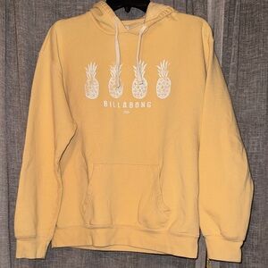 Billabong Pineapple Graphic Yellow Hoodie